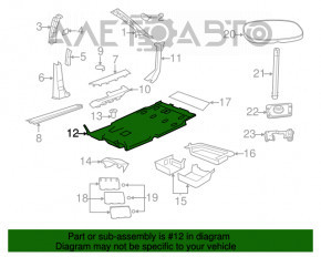 Acoperirea pardoselii pentru Dodge Grand Caravan 11-20