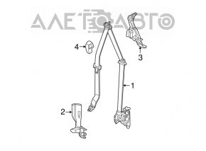 Centura de siguranță pentru șofer Dodge Grand Caravan 11-20