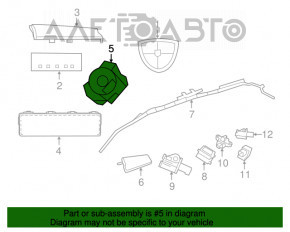 Cablu de direcție Dodge Grand Caravan 11-20 fără încălzire.