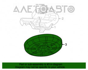 Накладка запасного колеса низ Dodge Grand Caravan 11-20