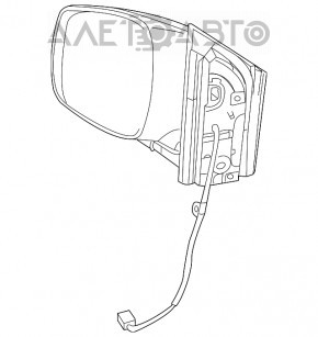 Зеркало боковое левое Dodge Grand Caravan 11-20