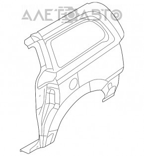 Aripa spate dreapta a un sfert Dodge Grand Caravan 11-20