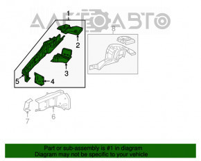 Partea din față stânga Dodge Grand Caravan 11-20