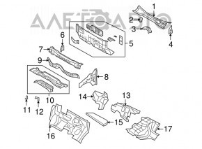 Grila stergatoarelor din plastic pentru Dodge Grand Caravan 11-20