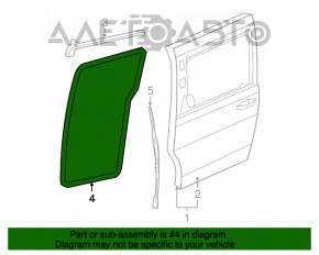 Garnitura de ușă spate stânga pentru Dodge Grand Caravan 11-20.