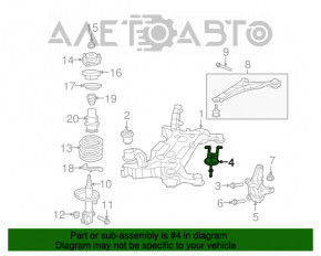 Capacul de protecție a roții din față, partea dreapta spate, pentru Dodge Grand Caravan 11-20