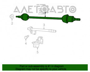 Ax cu roți față stânga Dodge Grand Caravan 11-20