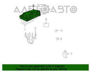 Capacul cutiei de siguranțe sub capotă pentru Jeep Grand Cherokee WK2 11-13