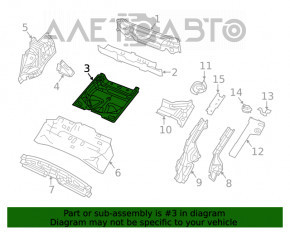 Корыто багажника Jeep Cherokee KL 16-21 белое