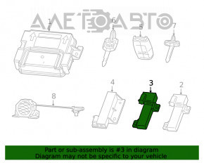 Антенна Keyless Jeep Cherokee KL 14-