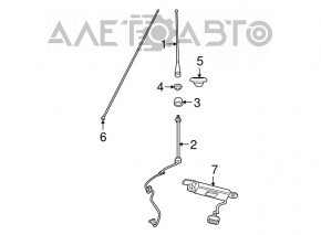 Кабель антенны Dodge Grand Caravan 11-20