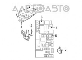 Крышка блока предохранителей подкапотная Dodge Grand Caravan 11-20