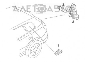 Senzor de presiune a roților VW CC 13-17 nou OEM original