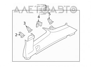 Capac spate dreapta VW Tiguan 18- gri, zgarieturi