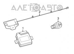 Антенна Keyless задняя Jeep Cherokee KL 14-