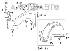 Bara de protecție față stânga VW Tiguan 18- cu protecție împotriva stropirii