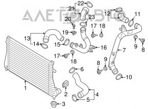 Intercooler Audi A3 8V 15-20 1.8T, 2.0T nou, neoriginal.