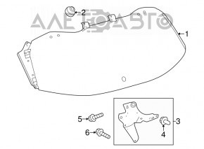 Geam spate portbagaj Toyota Highlander 14-19