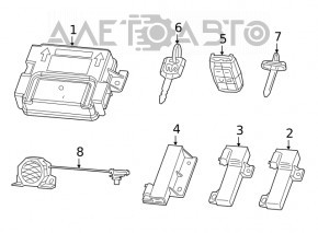 Антенна Keyless Jeep Cherokee KL 14-