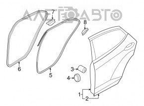 Ansamblu portiera spate stanga Hyundai Elantra UD 11-16