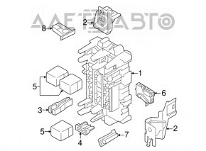 BCM Body Control Module с ключем Nissan Leaf 13-17 с блоком ECU