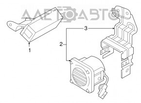 CONTROLLER-DIGITAL SOUND COMMUNICATION Nissan Leaf 13-17