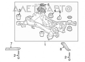 Bara spate pentru Acura MDX 14-15, modelul FWD