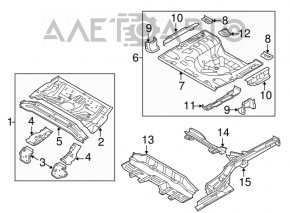 Capac portbagaj Hyundai Elantra UD 11-16 argintiu