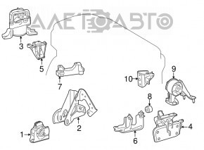 Pernele motorului din față Toyota Rav4 13-18, noi, originale OEM