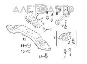 Perne cutie de viteze Subaru XV Crosstrek 13-17