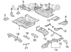 Paletă metalică pentru baterie Lexus RX450h 10-15