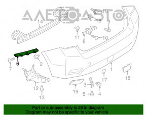 Suportul pentru bara spate stânga pentru Subaru XV Crosstrek 13-17, nou, neoriginal.