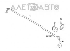 Bară stabilizatoare spate dreapta pentru Subaru Outback 10-14, nouă, originală OEM.