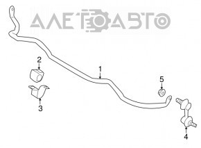 Bară stabilizatoare față dreapta Subaru Forester 14-18 SJ, nouă, originală OEM.