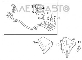 Corpul blocului de siguranțe sub capotă pentru Subaru XV Crosstrek 13-17, nou, original OEM.