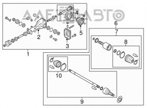 Задний дифференциал редуктор Subaru Outback 15-19 117к