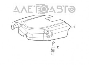 Capacul motorului Jeep Grand Cherokee WK2 11-15 3.6