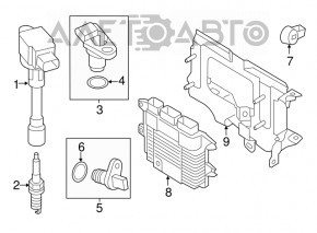 Блок ECU компьютер двигателя Nissan Sentra 16-18 рест 1.8 NEC021-669