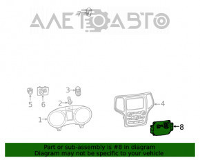 Modul de control al climatizării Jeep Grand Cherokee 14-21