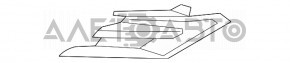 Grila radiatorului dreapta Toyota Camry v70 18-20 nou aftermarket