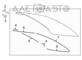 Стекло заднее Toyota Camry v70 18-