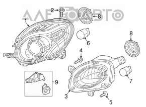 Semnalizator dreapta Fiat 500L 14-18 pentru polizare