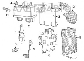 Suportul blocului ECU Dodge Durango 14-15