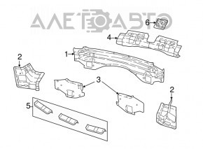 Panoul din spate al Jeep Grand Cherokee WK2 11-21, format din 2 piese.