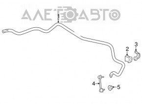 Stabilizator spate Acura MDX 14-20 FWD 25,5 mm