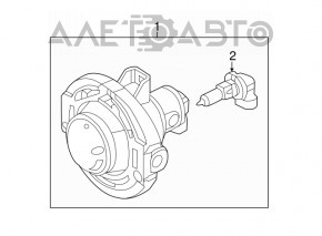 Противотуманная фара птф левая Jeep Grand Cherokee WK2 11-21