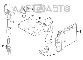 Блок ECU компьютер двигателя Nissan Rogue 14-16 NEC016-615