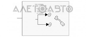 Tubul de aer condiționat al încălzitorului-condensator Ford Escape MK4 20- scurt