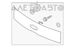 Capac portbagaj cu emblema Ford Flex 13-19 pentru camera, argintiu.