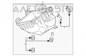 Corpul filtrului de aer Mitsubishi Eclipse Cross 18-